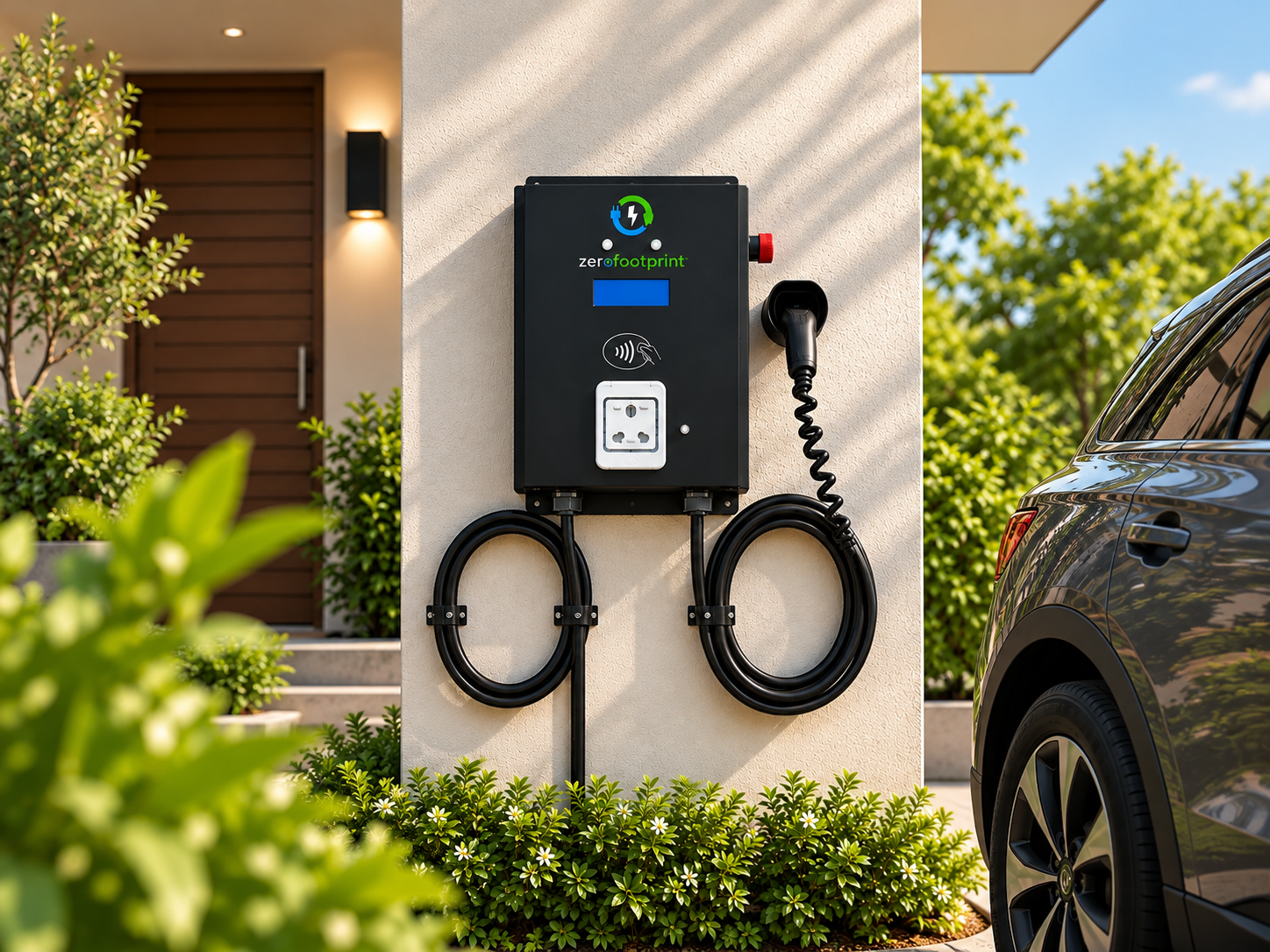ZeroFootprint home EV charging setup