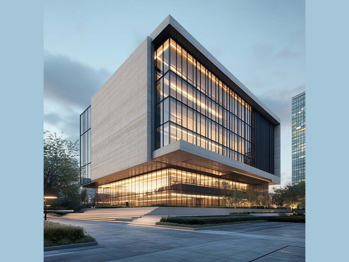 Modern commercial building