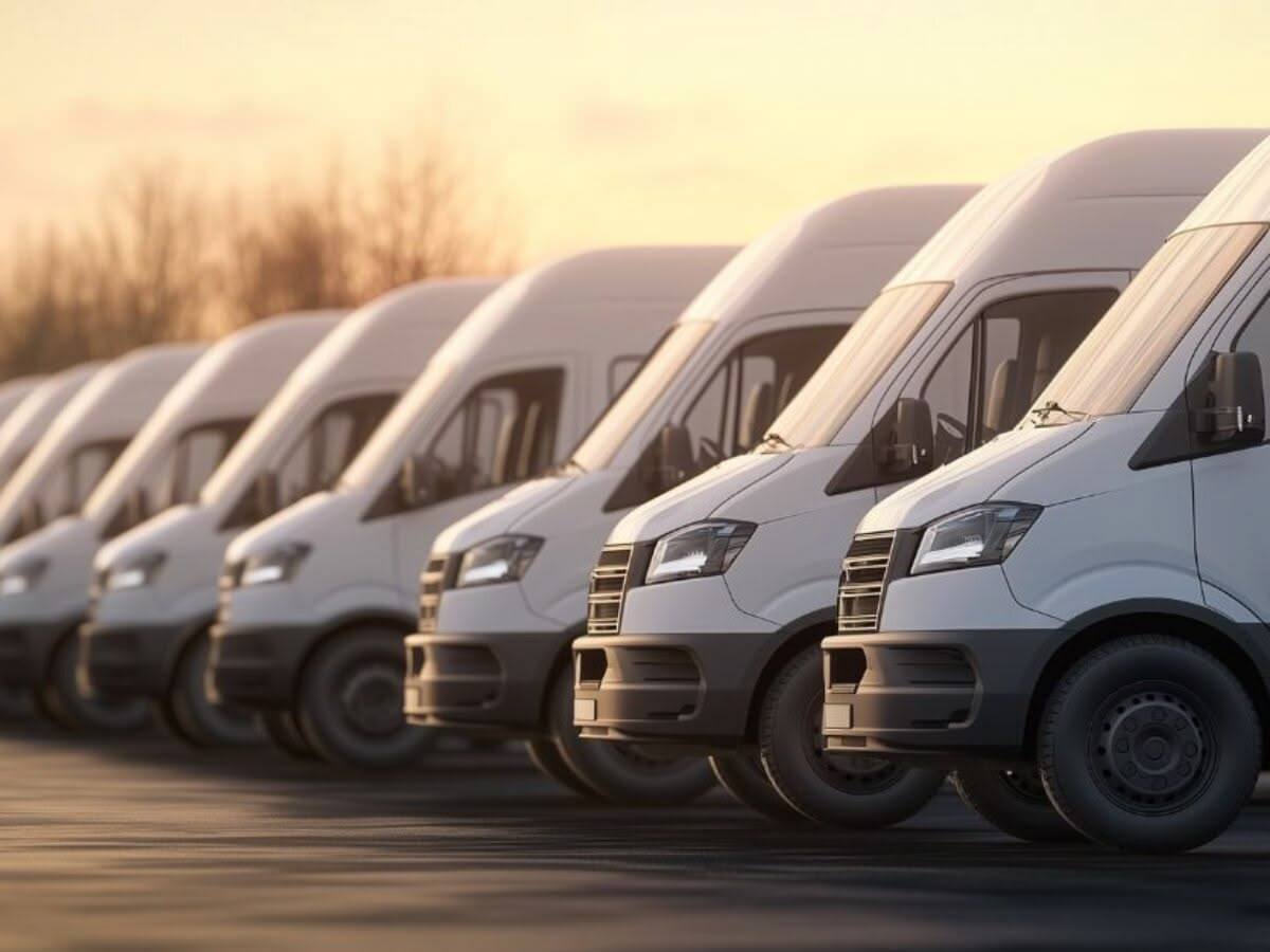 Fleet of electric vans